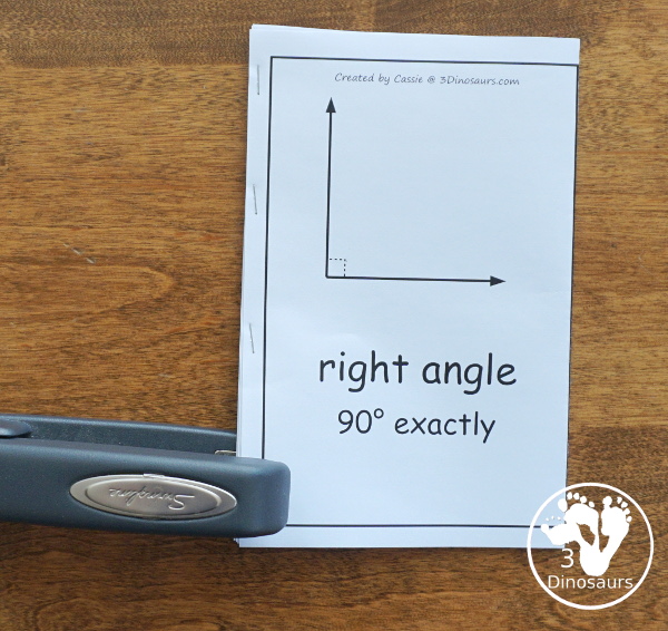 Free Geometry Math: Angles & Lines Wall Cards - 9 wall cards for 9 math terms for angles and lines - 3Dinosaurs.com  #3dinosaurs #angles #geometry #thirdgrade #fourthgrade  #freeprintable