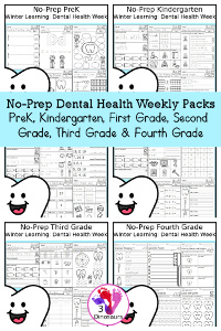 No-Prep Dental Heath Weekly Packs