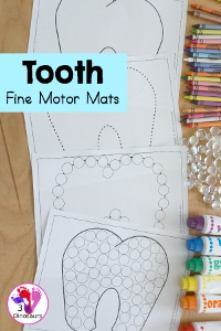 Free Tooth Fine Motor Mats