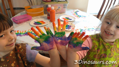Hand Print Rainbow