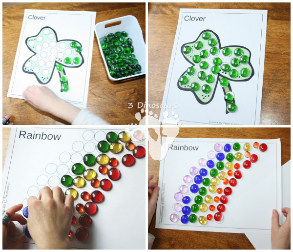 Free St Patrick's Day Dot Markers Printables - 3Dinosaurs.com