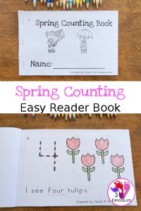 Spring Counting Easy Reader Book