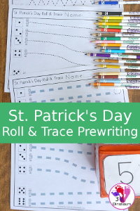 St. Patrick’s Day Roll & Trace Prewriting