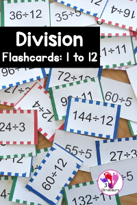 Free Printable Division Flashcards