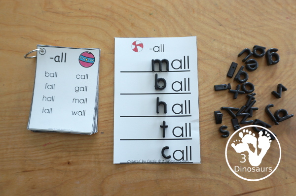 Free CVCC Word Family Ladder Printables - with  -ll, -ng, -nd, -st, -nk, -mp  consonants blend endings and -ck digraph ending with 5 words to build for each ending - 3Dinosaurs.com