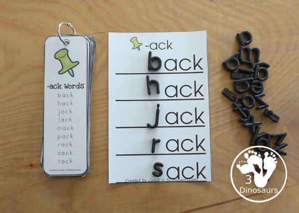 Free CVCC Word Family Ladder Printables - with  -ll, -ng, -nd, -st, -nk, -mp  consonants blend endings and -ck digraph ending with 5 words to build for each ending - 3Dinosaurs.com