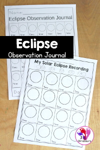 Free Eclipse Recording Sheet Printables: Lunar or Solar