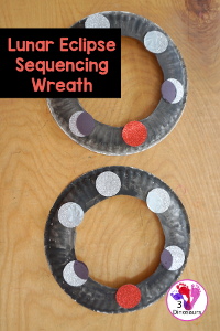 Lunar Eclipse Sequencing Wreath Craft