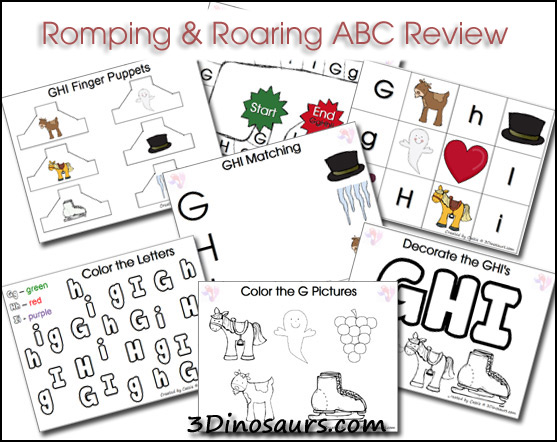 Romping & Roaring ABC Packs