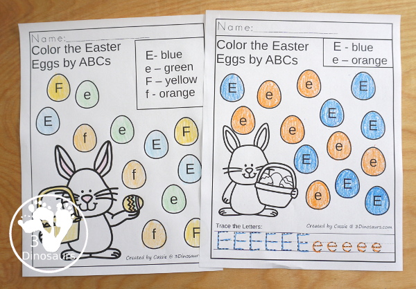 Easter Activities Pack with Prewriting, Shapes, ABCs, and Numbers - 191 pages of activities with no-prep pages, clip cards and tracing strips to help with learning skills with cute Easter Egg - 3Dinosaurs.com