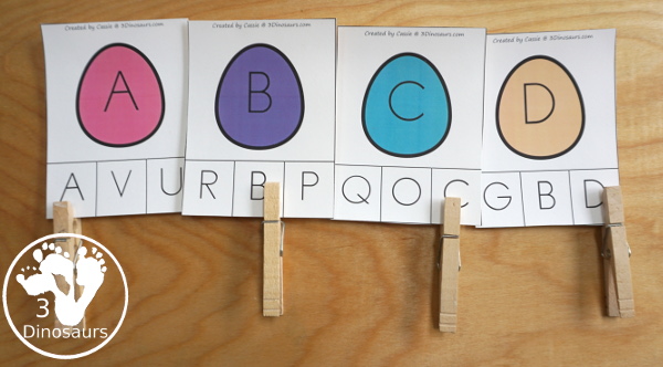 Easter Activities Pack with Prewriting, Shapes, ABCs, and Numbers - 191 pages of activities with no-prep pages, clip cards and tracing strips to help with learning skills with cute Easter Egg - 3Dinosaurs.com