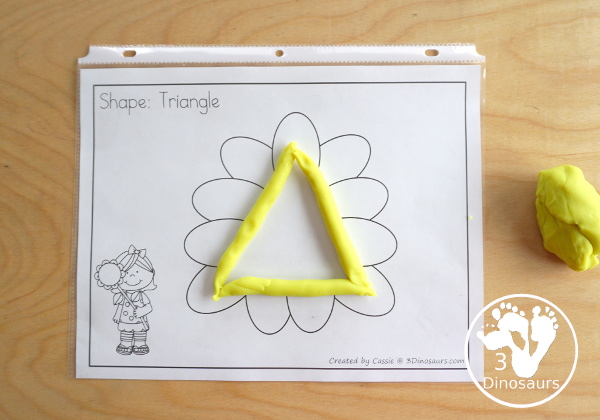 Free Flower Shape Tracing Printables -  9 fun shapes for kids to trace with a fun flower theme for a spring theme in  prek and kindergarten - 3Dinosaurs.com