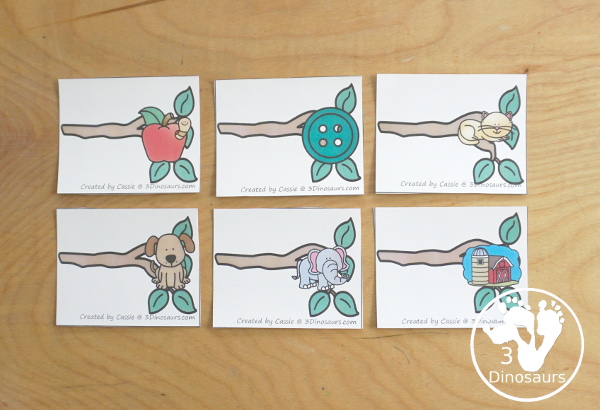 Free Bird ABC Matching Printable - a super fun way to work on beginning sounds for letters with a branch with a picture of a letter and birds with uppercase letters to match - 3Dinosaurs.com