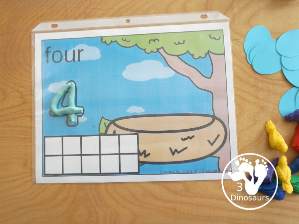 Free Bird Counting Mats - with number mats from 1 to 10 with eggs for counting and birds for the ten frame. You have a playdough numerical number - 3Dinosaurs.com