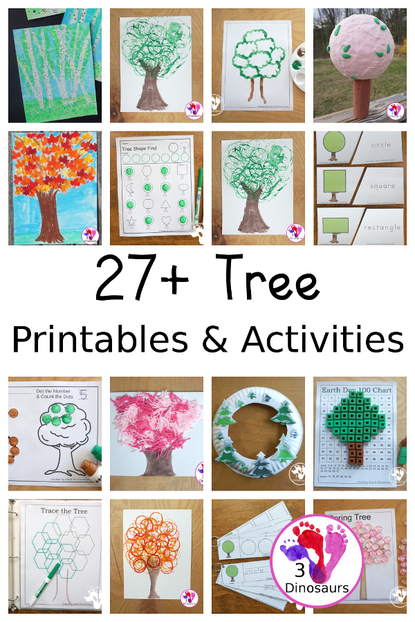 Tree Activities & Printables on 3Dinosaurs.com