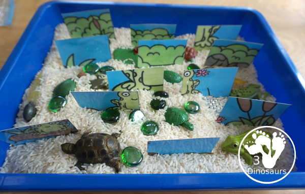 Free Pond Telling Time Puzzle - work on telling time hourly with this fun puzzle - 3Dinosaurs.com