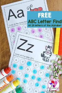 ABC Letter Find Printable for the Whole Alphabet Free