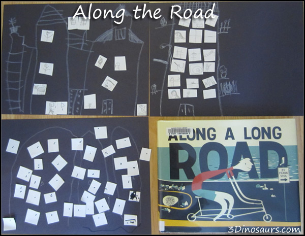 Along the Road - a fun building and bike craft idea for kids.