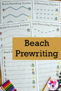 Handwriting Fun With Free Beach Themed Prewriting Printables