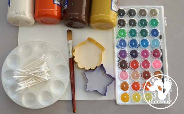 Beach Watercolor and Q-Tip Shell Painting - this is a great painting project that many ages can do. It is loads of fun for painting and fine motor work. - 3Dinosaurs.com