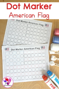Dot Marker American Flag Printable