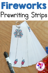 Free Fireworks Prewriting Printable