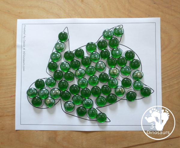 Free Sea Turtle Fine Motor Mats  with a sea turtle template printable, sea turtle outline printables, a sea turtle tracing printable, and a sea turtle dot marker printable - 3Dinosaurs.com