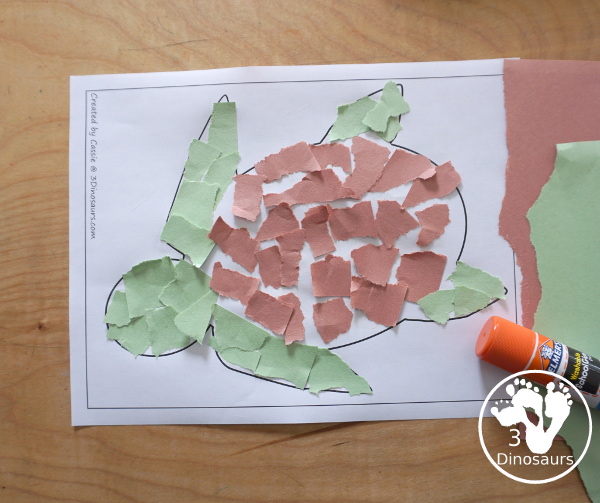 Free Sea Turtle Fine Motor Mats  with a sea turtle template printable, sea turtle outline printables, a sea turtle tracing printable, and a sea turtle dot marker printable - 3Dinosaurs.com