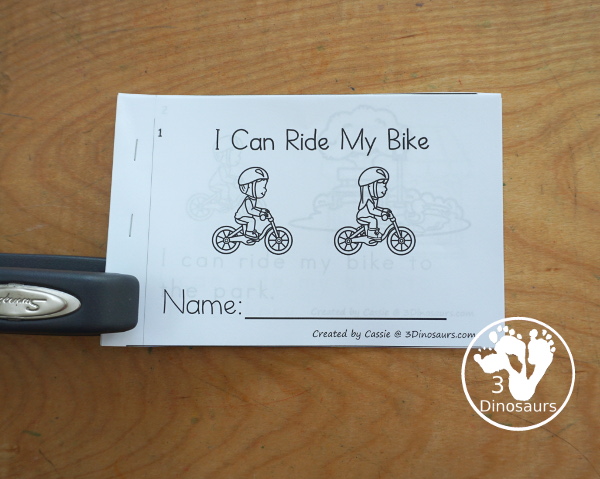 Free My Riding My Bike Easy Reader Book Printable - is a fun easy reader book with sight words: I, can, ride, my, to, the - Then you have places around town you can ride your bike. 3Dinosaurs.com