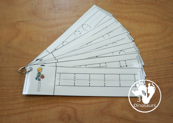 Free Summer Sports Number Tracing Strips - with numbers 0 to 20. You can tracing the numbers and an example of how to trace the numbers on the strips, plus a different summer sport on each tracing strip. - 3Dinosaurs.com