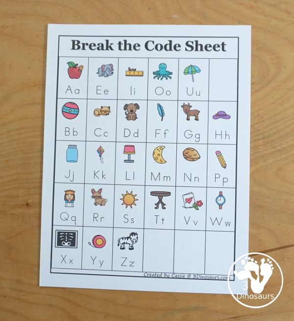 Free Swimming CVC Decode the Word Printable – 3 Dinosaurs