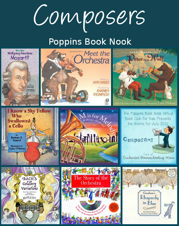 July Poppins Book Nook: Composers - 3Dinosaurs.com