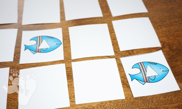 Free Hands-On Shape Sorting with Ocean Fish - with circle, square, triangle, and rectangle - 3Dinosaurs.com