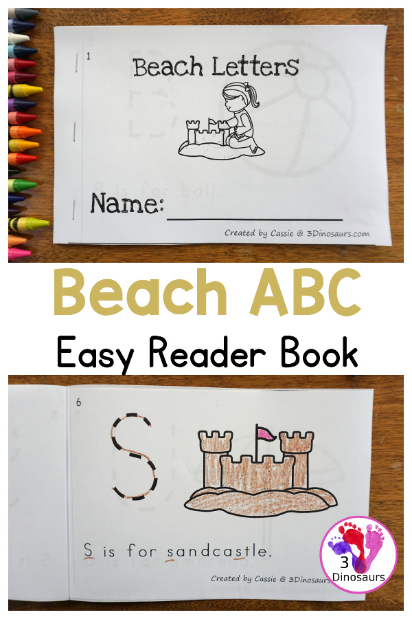 Free Beach ABC Easy Reader Book Printable