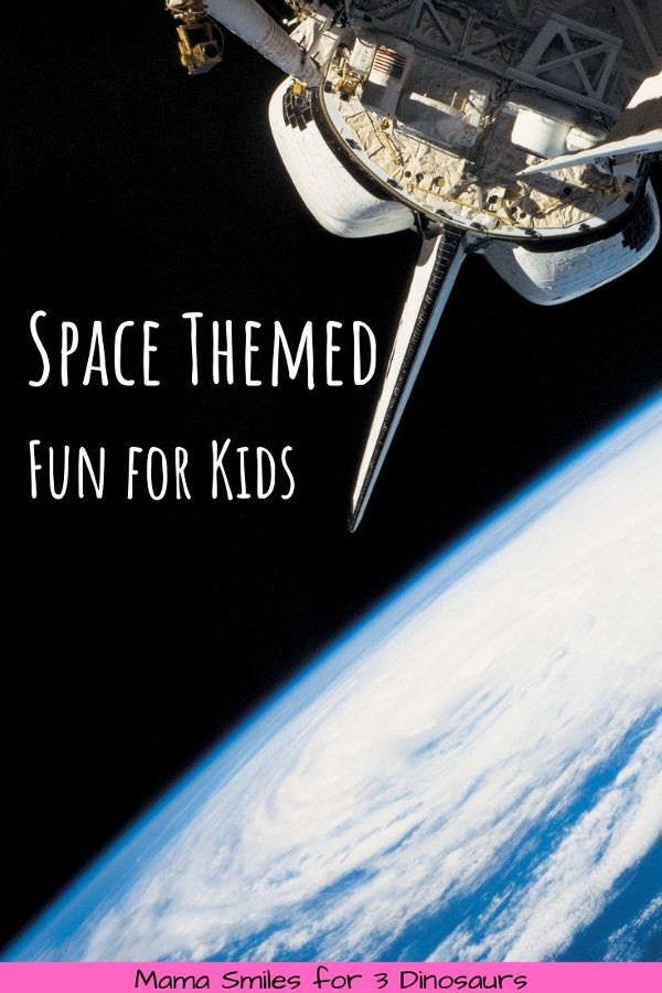 Space Themed Summer Fun for Kids - great activities that you can do for learning about space guest post by Mama Smiles- 3Dinosaurs.com