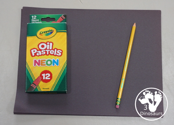 Easy to Make Oil Pastel Fireworks - a simple and easy way to make fireworks with very little items to use to make them. - 3Dinosaurs.com