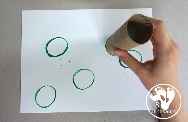 Paper Roll Olympic Flag Ring Color Painting - a fun Olympic art activity using the Olympic Ring colors. - 3Dinosaurs.com