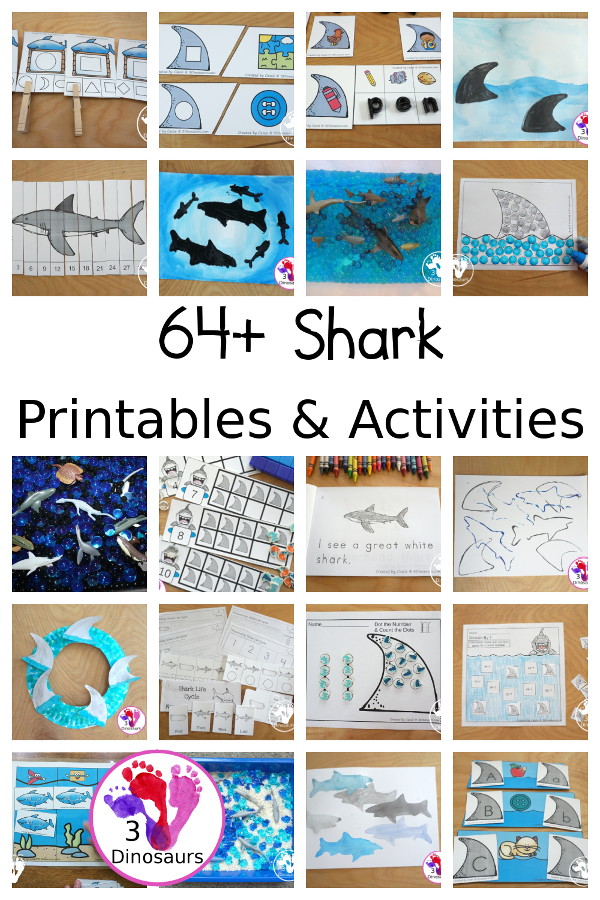 Shark Activities & Printables - 3Dinosaurs.com