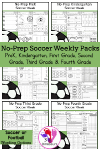 No-Prep Soccer Weekly Packs – Prek to 4th Grade