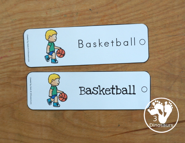 Free Summer Sports Bookmarks - 4 pages of bookmarks with 15 summer sport themes. You types of fonts for the bookmarks. - 3Dinosaurs.com