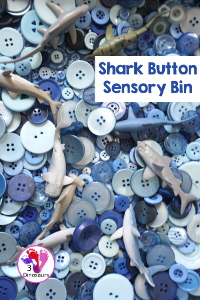 Shark Button Sensory Bin