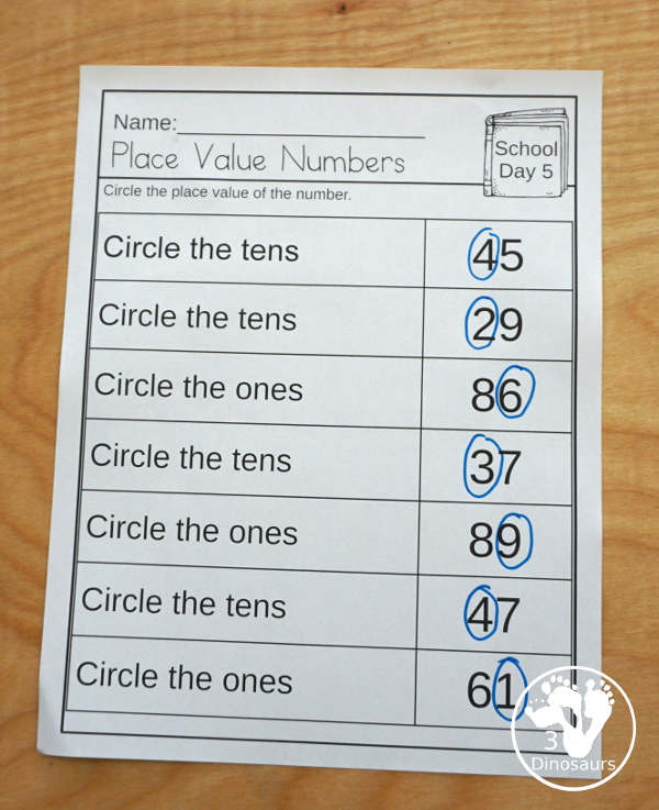 No-Prep & Hands-On School Themed Weekly Packs for Second Grade with 5 days of activities to do  with hands-on and no-prep that match up for each day  with addition, subtraction, skip counting, sight words, reading strips, CVCC word review, and more - 3Dinosaurs.com