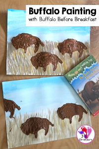 Buffalo Painting with Buffalo Before Breakfast