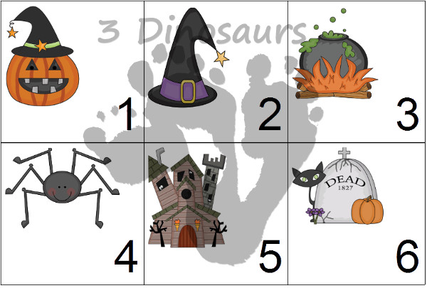 Free 2015 Halloween Calendar Set - 3Dinosaurs.com