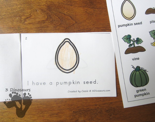 Pumpkin Easy Reader Set- $ 4 different book options plus reading strips that match 2 of the books - 3Dinosaurs.com