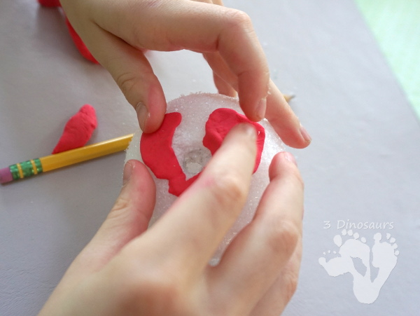 Fine Motor Craft: Model Magic Apples - easy to make apples with model magic that is great on working fine motor skills in kids. - 3Dinosaurs.com