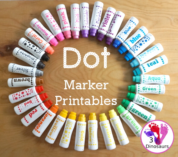 153+ Dot Marker Printables & Activities - dot marker ABCs, dot marker numbers, dot marker mats, dot marker words, dot marker prewriting, and more with non-themed and seasonal dot marker printables. - 3Dinosaurs.com