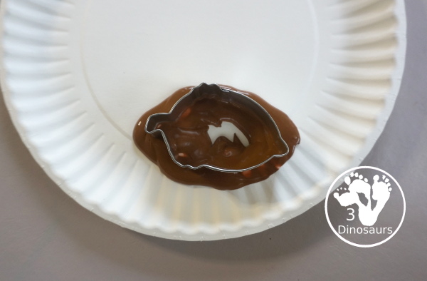 Fall Cookie Cutter Painting - with an acorn, pumpkins and a leaf. Great fun theme for fall! A great painting idea for preschool and prek. 3Dinosaurs.com