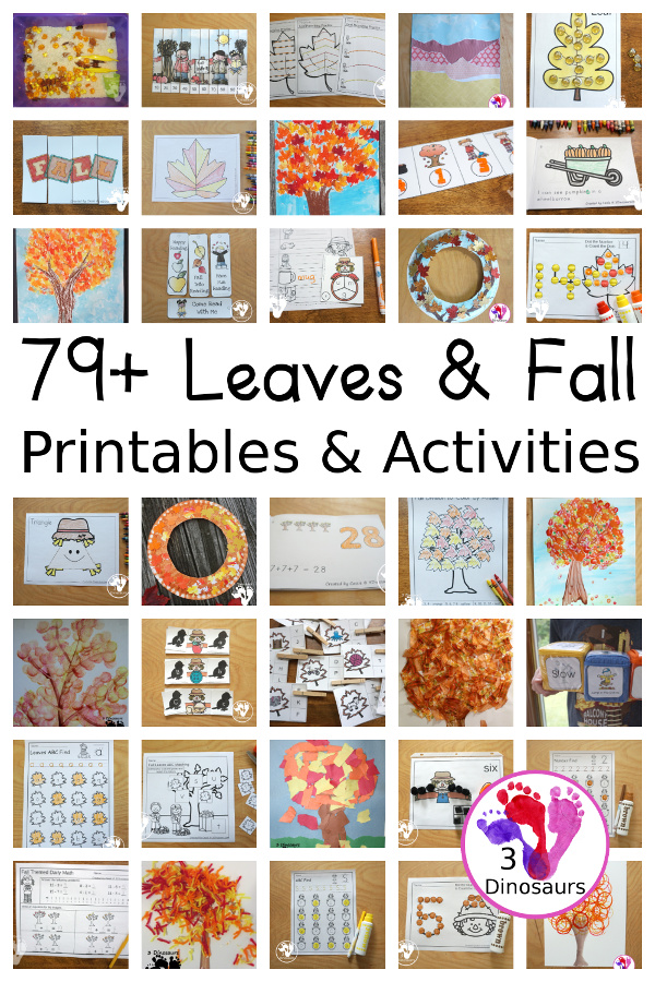 Fall & Leaves Activities & Printables - 3Dinosaurs.com