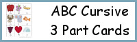 ABC Cursive 3 Part Cards